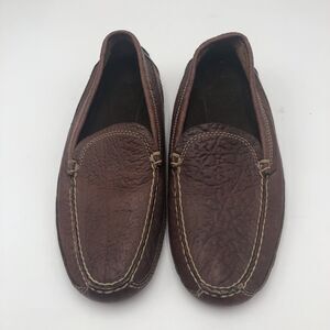 Duluth Trading SZ 9.5 M #43183 Leather Brown Shoes Mocs Loafers